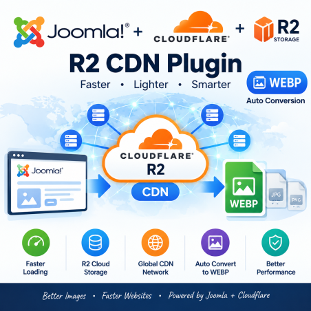 Joomla Cloudflare R2 CDN Plugin