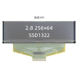 SSD1322 2.8 inch OLED Display 256x65 Pixel Support Parallel 8Bit and SPI